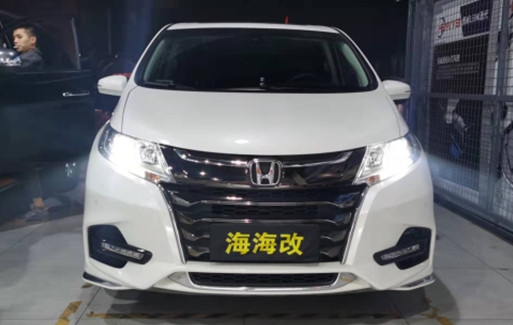 led大灯升级：本田奥德赛升级激光大灯