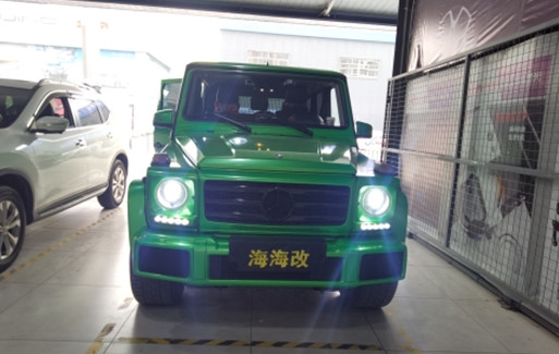 奔驰大g升级立盯led双光透镜
