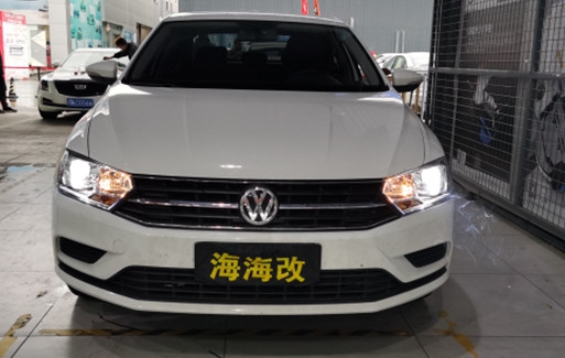 大众宝来升级恒威led双光透镜